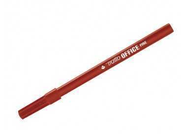Rotulador tratto office fine punta de fibra trazo 0,7 mm rojo
