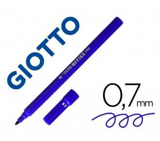 Rotulador tratto office fine punta de fibra trazo 0,7 mm azul