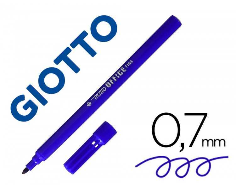 Rotulador tratto office fine punta de fibra trazo 0,7 mm azul