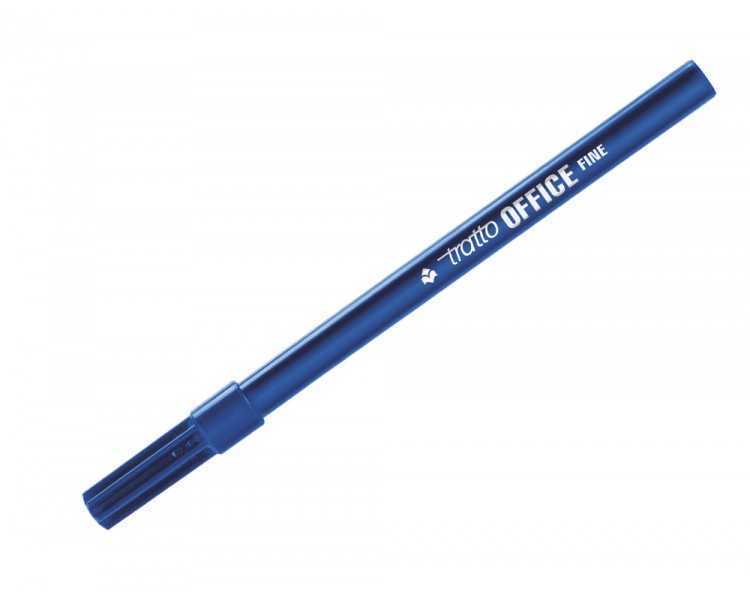Rotulador tratto office fine punta de fibra trazo 0,7 mm azul