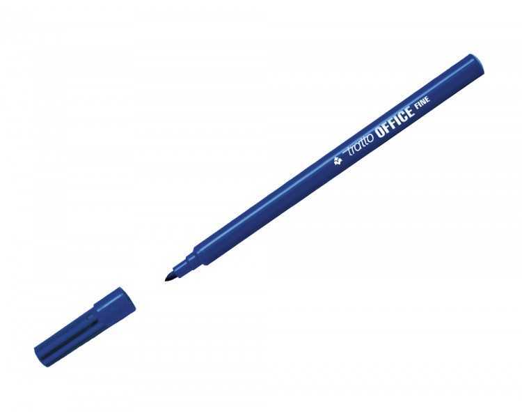 Rotulador tratto office fine punta de fibra trazo 0,7 mm azul