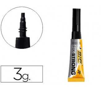 Pegamento bic fix strong 3 gr adhesivo extra fuerte