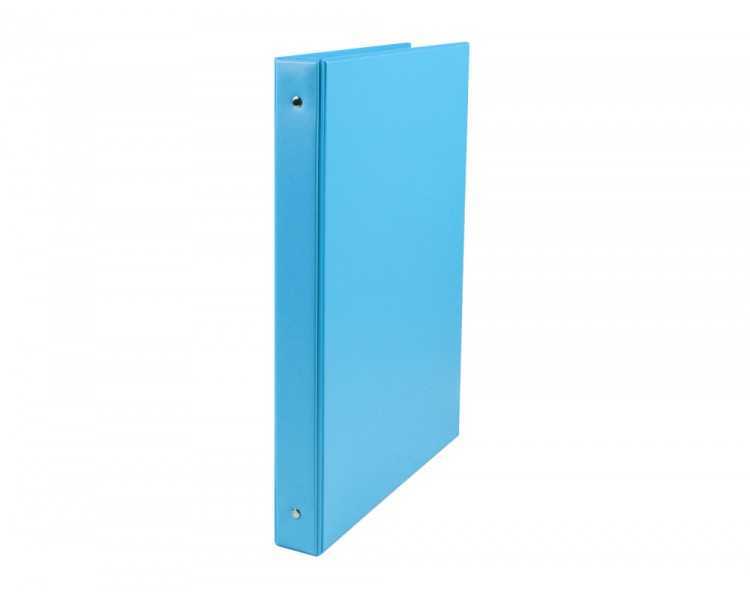 Carpeta liderpapel 4 anillas 40 mm redondas plastico folio color celeste