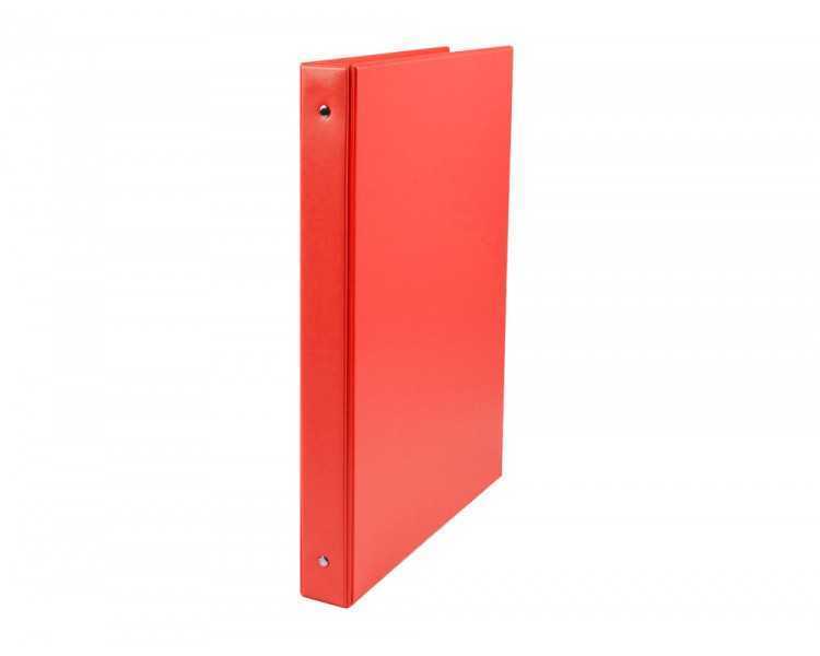 Carpeta liderpapel 4 anillas 40 mm redondas plastico folio color rojo