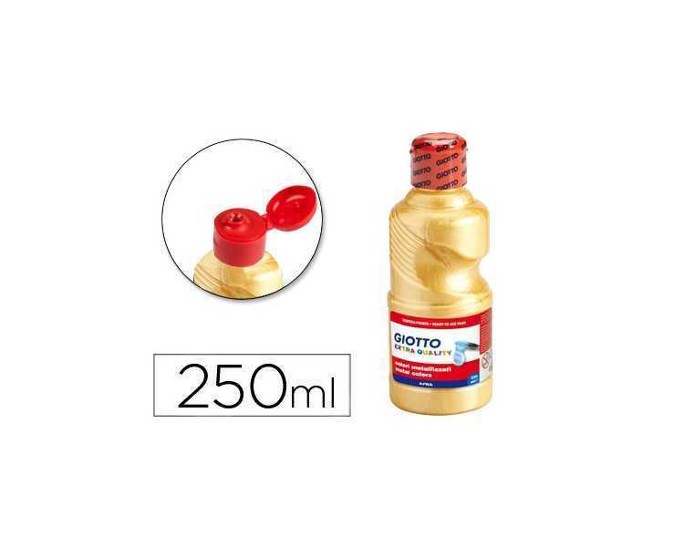 Tempera liquida giotto escolar 250 ml metalizada oro