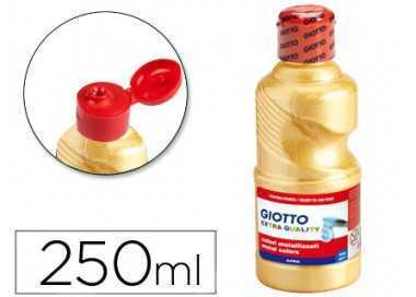 Tempera liquida giotto escolar 250 ml metalizada oro