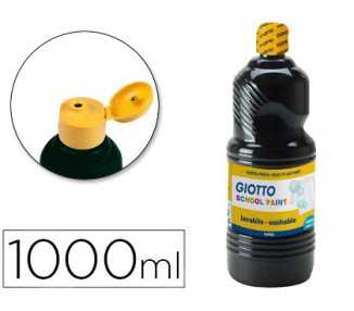 Tempera liquida giotto escolar lavable 1000 ml negra