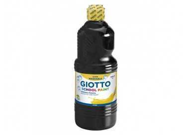 Tempera liquida giotto escolar lavable 1000 ml negra