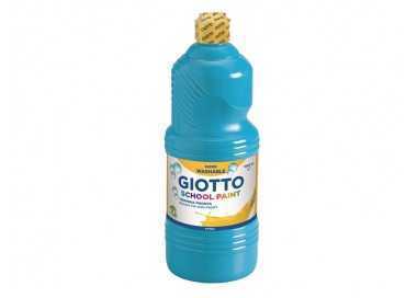 Tempera liquida giotto escolar lavable 1000 ml azul cyan