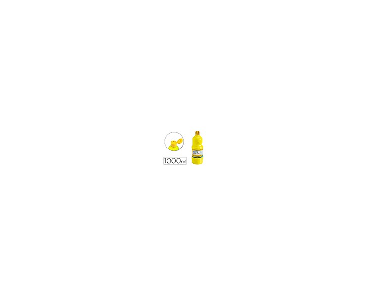 Tempera liquida giotto escolar lavable 1000 ml amarillo