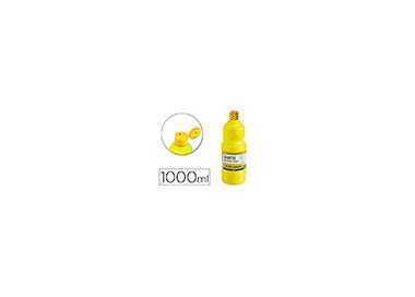 Tempera liquida giotto escolar lavable 1000 ml amarillo