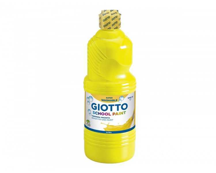 Tempera liquida giotto escolar lavable 1000 ml amarillo