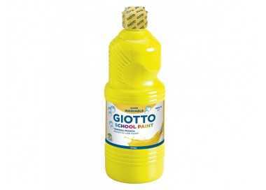 Tempera liquida giotto escolar lavable 1000 ml amarillo