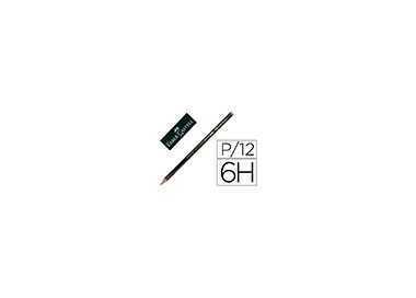 Lapices de grafito faber 9000 6h unidad