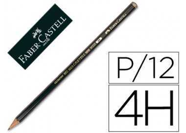 Lapices de grafito faber 9000 4h unidad