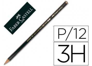 Lapices de grafito faber 9000 3h unidad