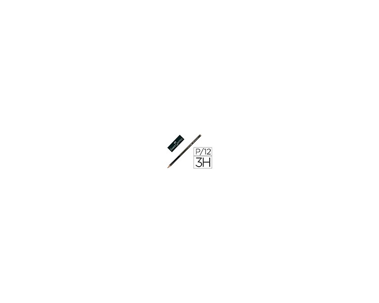 Lapices de grafito faber 9000 3h unidad