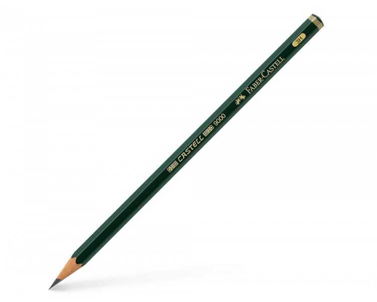 Lapices de grafito faber 9000 3h unidad