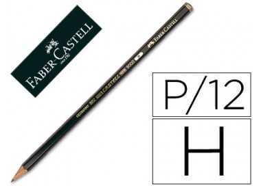 Lapices de grafito faber 9000 h unidad