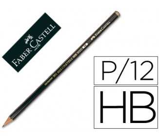 Lapices de grafito faber 9000 hb unidad
