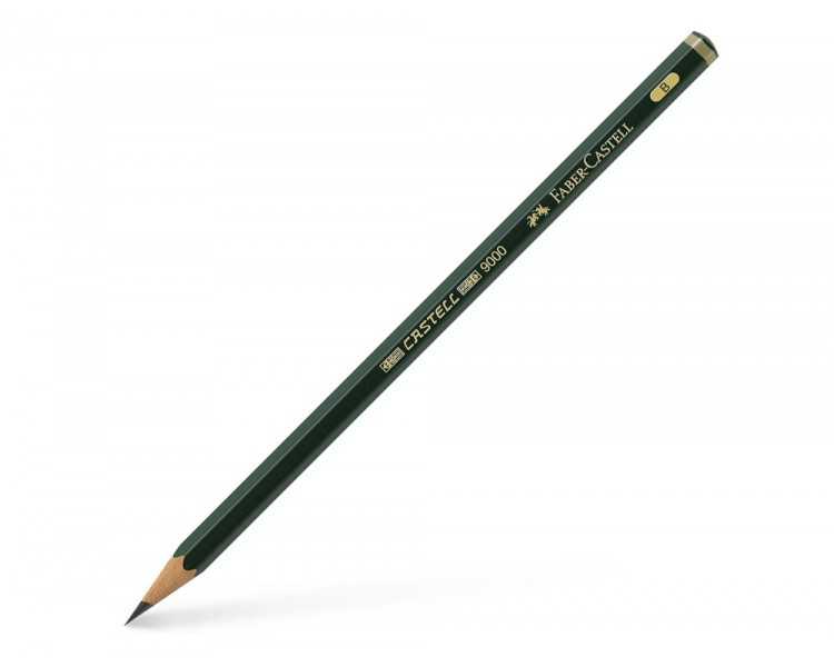Lapices de grafito faber 9000 b unidad