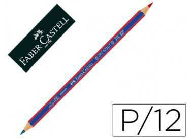 Lapices bicolor faber castell fino hexagonal rojo/azul unidad