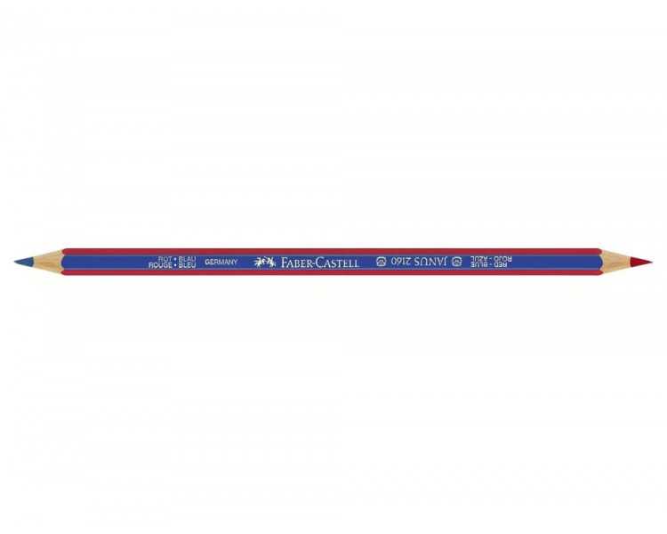 Lapices bicolor faber castell fino hexagonal rojo/azul unidad