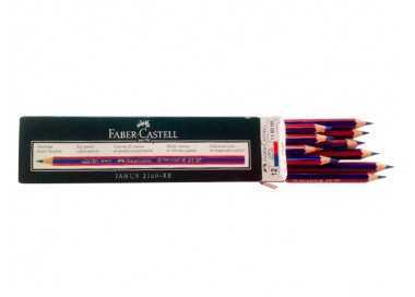 Lapices bicolor faber castell fino hexagonal rojo/azul unidad