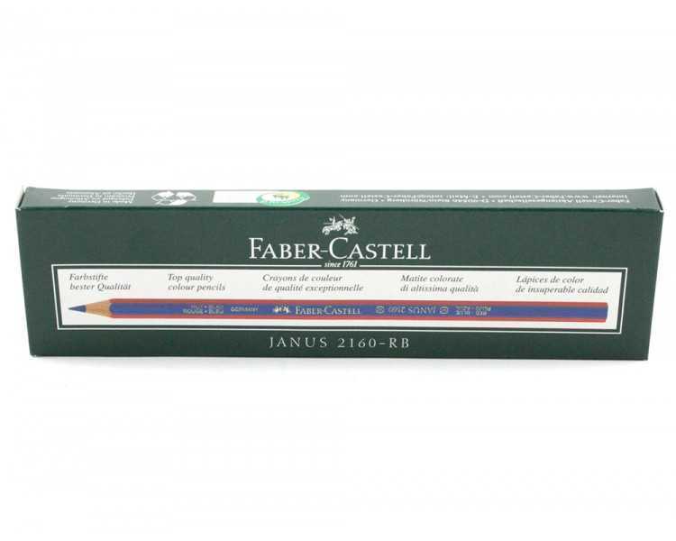 Lapices bicolor faber castell fino hexagonal rojo/azul unidad