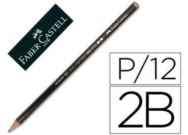 Lapices de grafito faber 9000 2b unidad