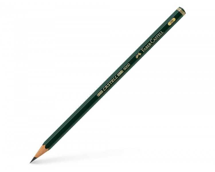 Lapices de grafito faber 9000 2b unidad