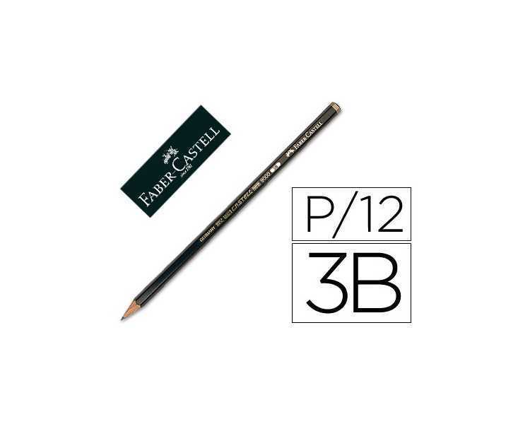 Lapices de grafito faber 9000 3b unidad