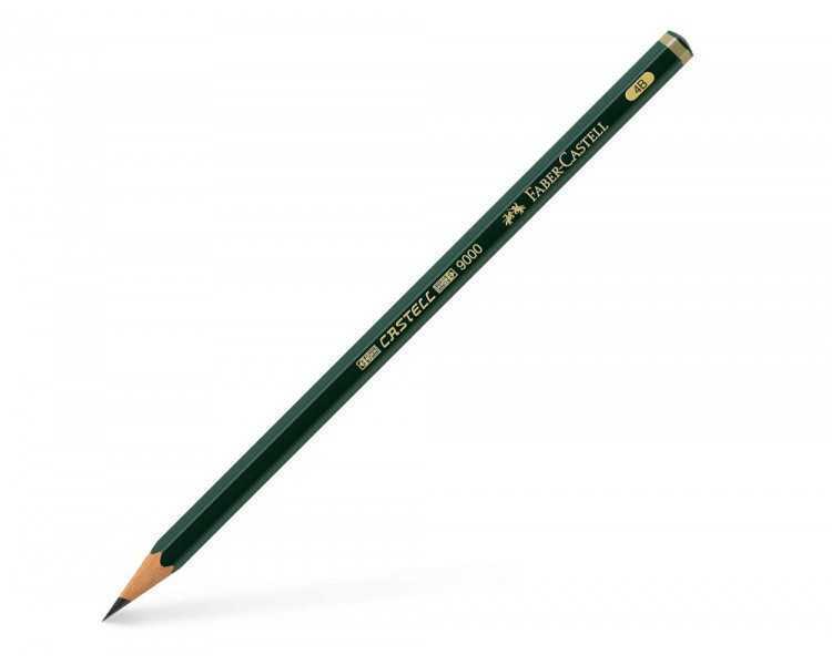 Lapices de grafito faber 9000 4b unidad
