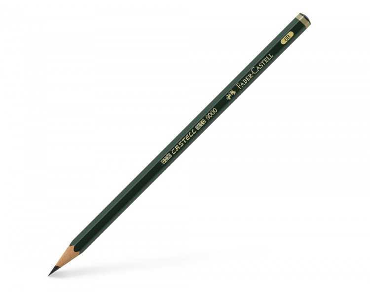 Lapices de grafito faber 9000 6b unidad
