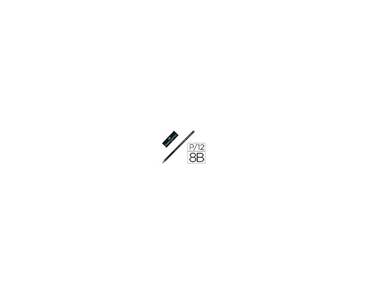 Lapices de grafito faber 9000 8b unidad