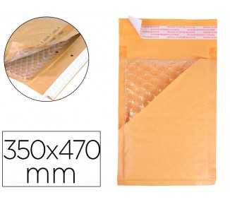 Sobre burbujas crema q-connect k/7 350 x 470 mm caja de 50