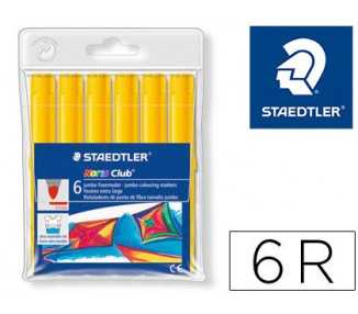 Rotulador staedtler color jumbo trazo 3 mm unicolor amarillo