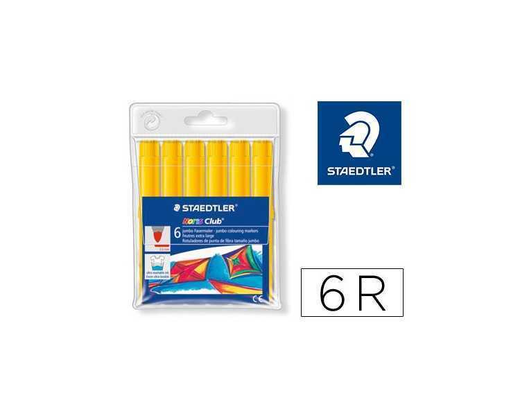 Rotulador staedtler color jumbo trazo 3 mm unicolor amarillo