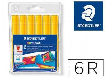 Rotulador staedtler color jumbo trazo 3 mm unicolor amarillo