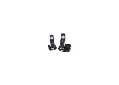 Telefono inalambrico spc duo telecom 7609-n color negro identificador de llamadas agenda pantalla