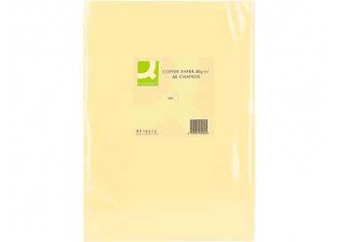 Papel color q-connect din a3 80gr champagne paquete de 500 hojas Papel color q-connect din a3 80gr champagne paquete de 500 hojas