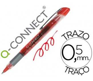 Rotulador q-connect roller ball rojo 0,5 mm