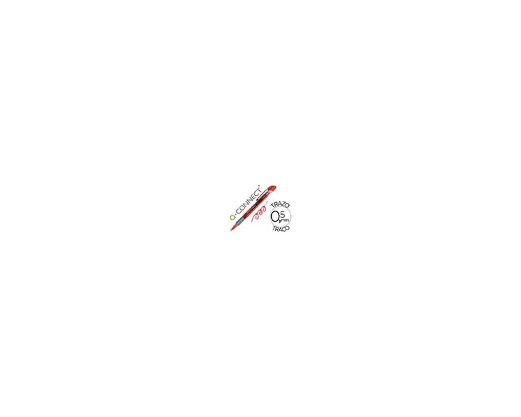 Rotulador q-connect roller ball rojo 0,5 mm