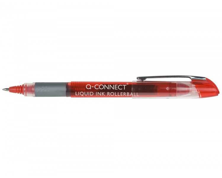 Rotulador q-connect roller ball rojo 0,5 mm