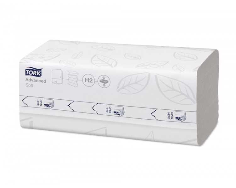 Toalla de papel engarzada 2 capas 21x32 cm paquete de 200 unidades para dispensador h2