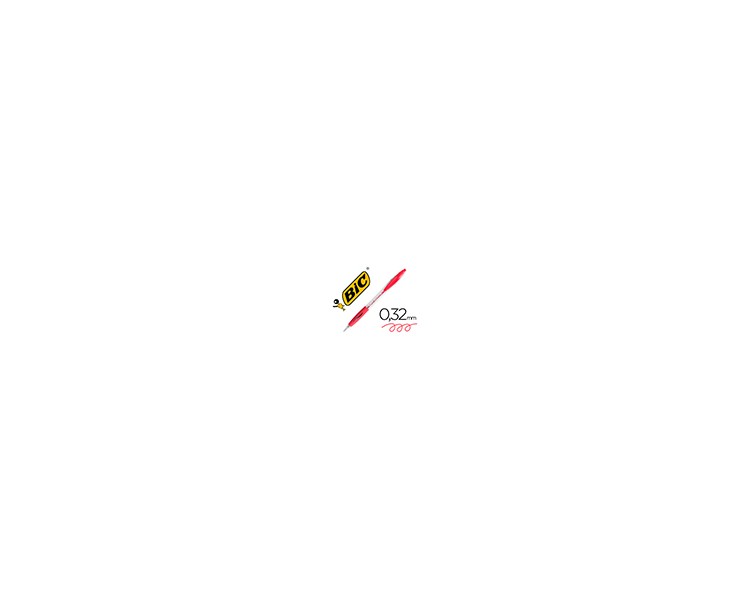 Boligrafo bic atlantis rojo retractil tinta aceite punta de 1 mm