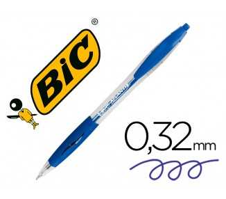 Boligrafo bic atlantis azul retractil tinta aceite punta de 1 mm