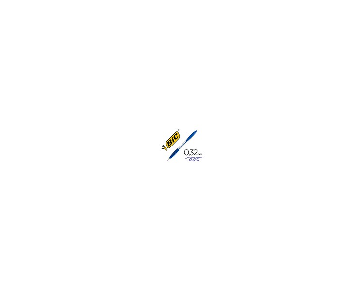 Boligrafo bic atlantis azul retractil tinta aceite punta de 1 mm
