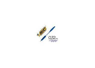 Boligrafo bic atlantis azul retractil tinta aceite punta de 1 mm