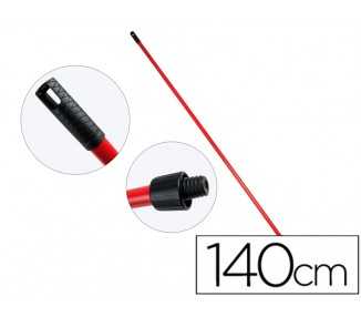 Palo de escoba o fregona metal universal con adaptador sp 140 cm